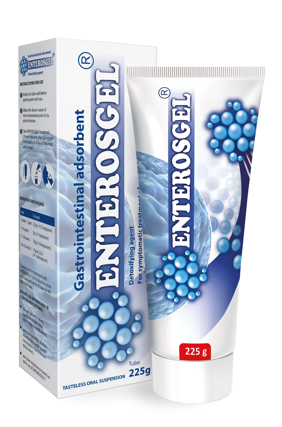 Enterosgel 225g tube and box